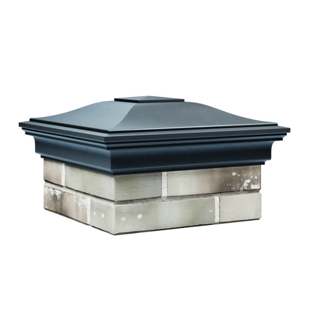 Колпак Zking Монблан Серый на столб 1.5х1.5 еврокирпича 0.7НФ (355х355мм) в Ялте фото