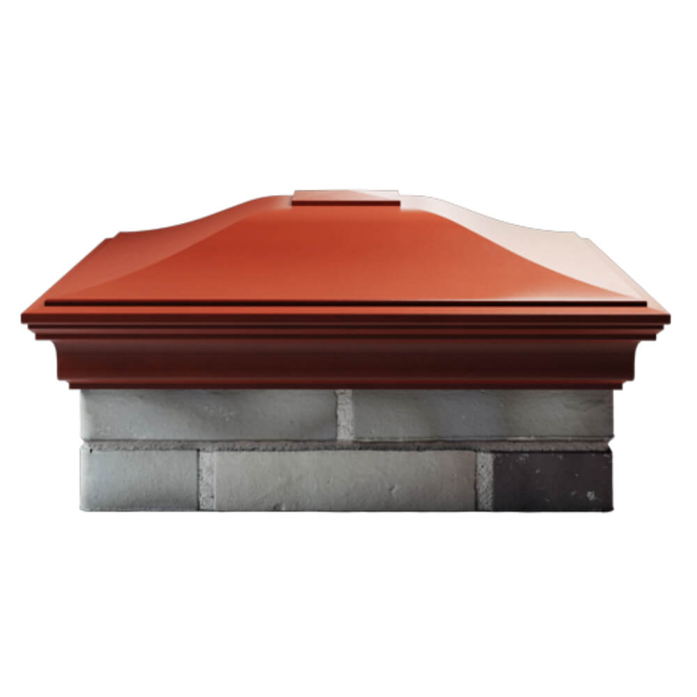 Колпак Zking Монблан Красный на столб 2х2 кирпича (515х515мм) в Ялте фото