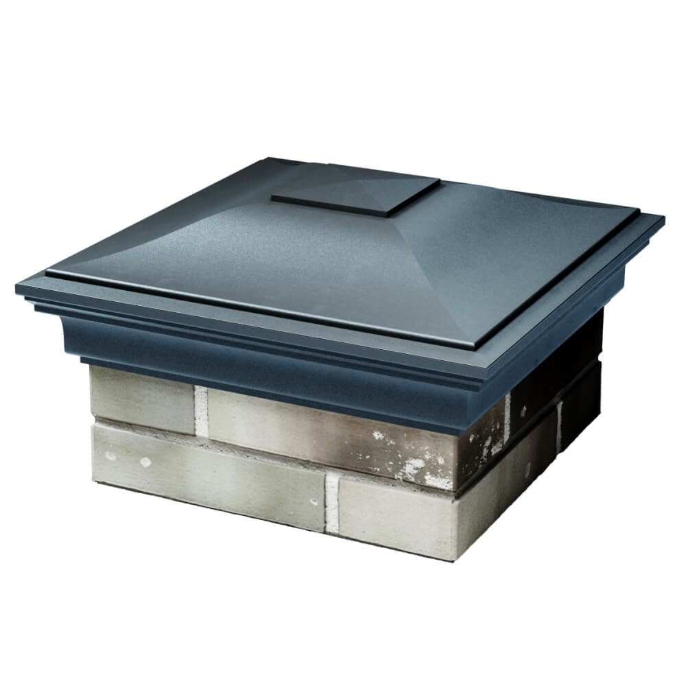 Колпак Zking Монблан Серый на столб 1.5х1.5 кирпича (385х385мм) в Ялте фото