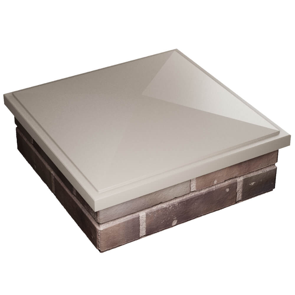 Колпак Zking БонаМоно Бежевый на столб 2х2 кирпича (515х515, 530х530мм) в Ялте фото