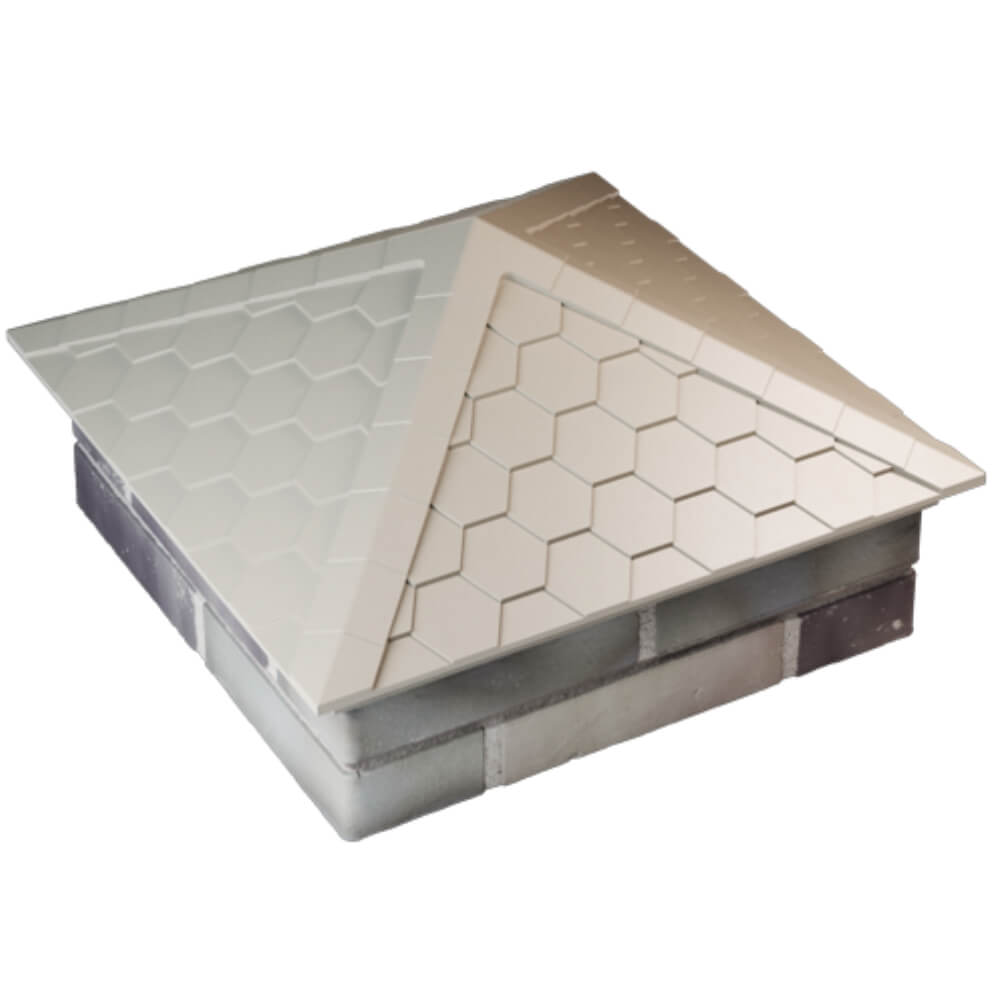 Колпак Zking Эверест Бежевый на столб 2х2 кирпича (535х535мм) Ялта фото