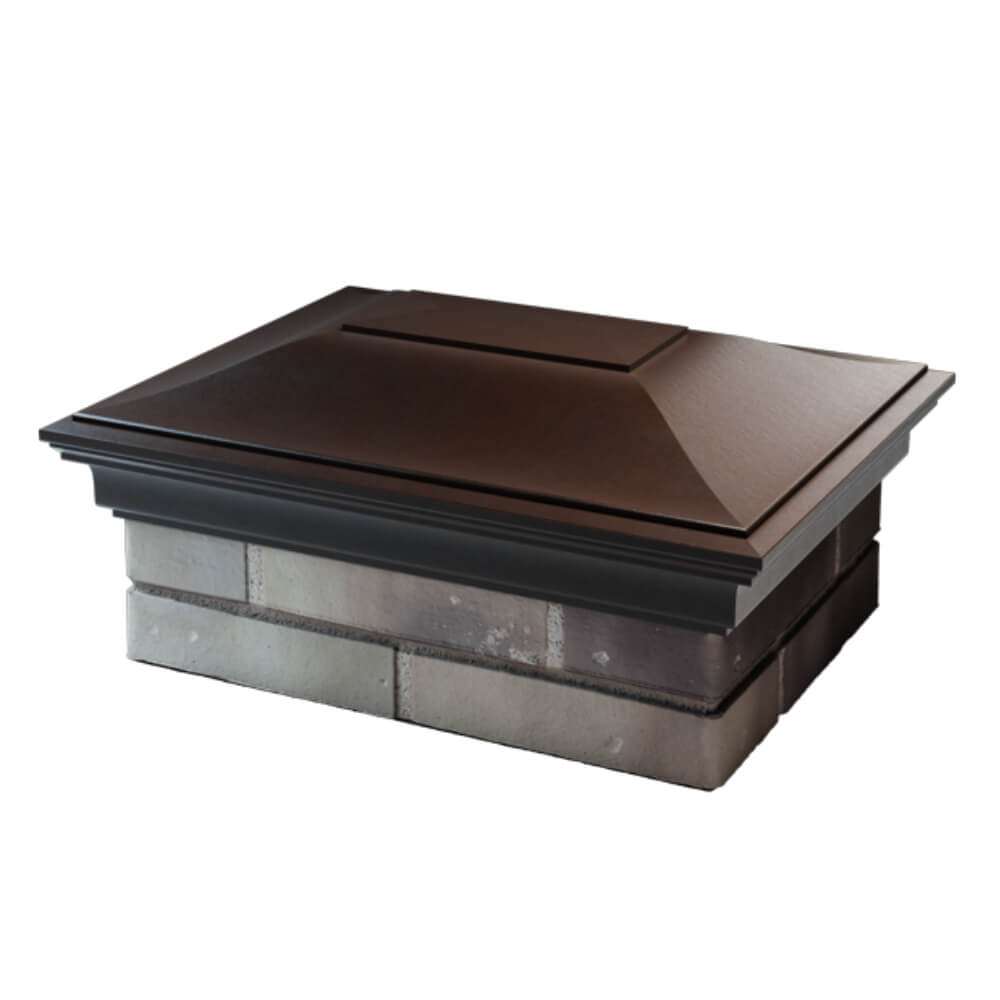 Колпак Zking Монблан Коричневый на столб 2х1.5 кирпича (515х385мм) в Ялте фото