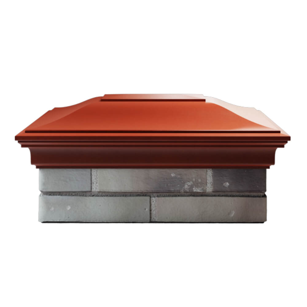 Колпак Zking Монблан Красный на столб 2х1.5 кирпича (515х385мм) в Ялте фото