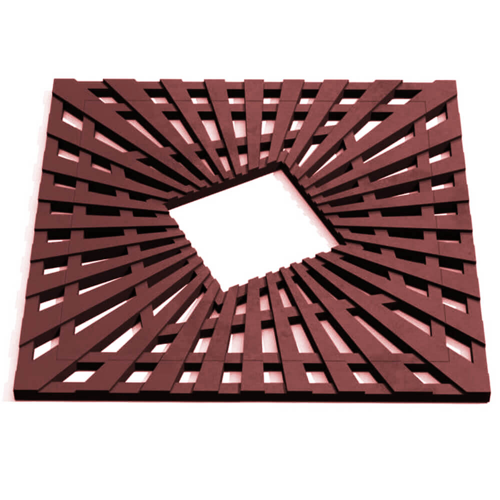 Приствольная решетка для дерева ZKING ATMOSPHERE 1.2х1.2м Коричневая Ялта фото