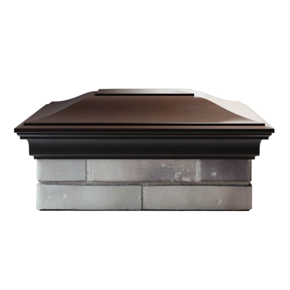 Колпак Zking Монблан Коричневый на столб 2х1.5 кирпича (515х385мм) в Ялте фото