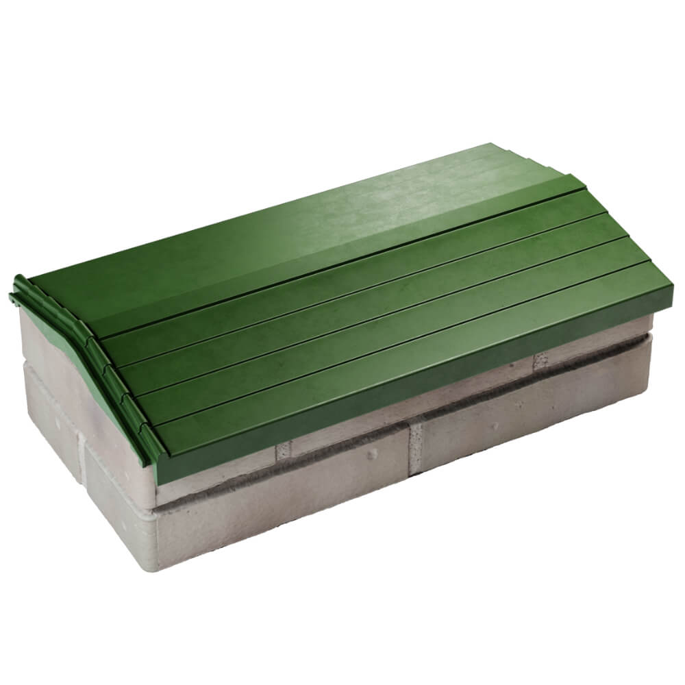 Парапет Zking Бона ХайТек Зеленый с посадкой на 1 кирпич (200/225/255мм) в Ялте фото