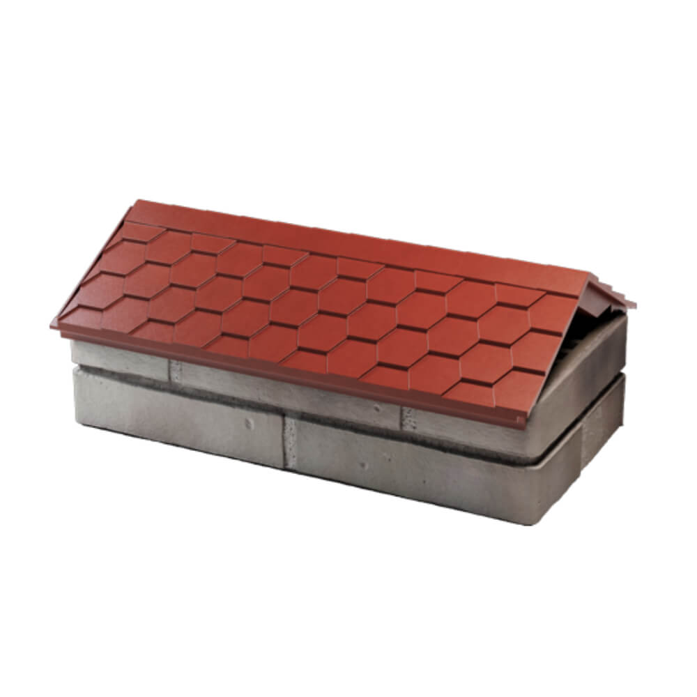 Парапет Zking Эверест Красный с посадкой на 1 кирпич (200/225/255мм) в Ялте фото