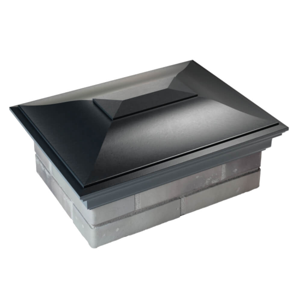 Колпак Zking Монблан Черный на столб 2х1.5 кирпича (515х385мм) Ялта фото