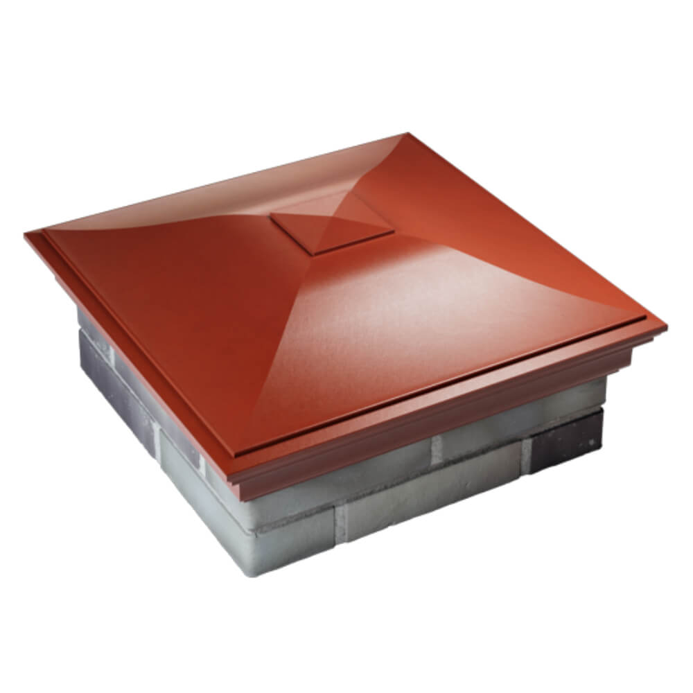 Колпак Zking Монблан Красный на столб 2х2 кирпича (515х515мм) Ялта фото