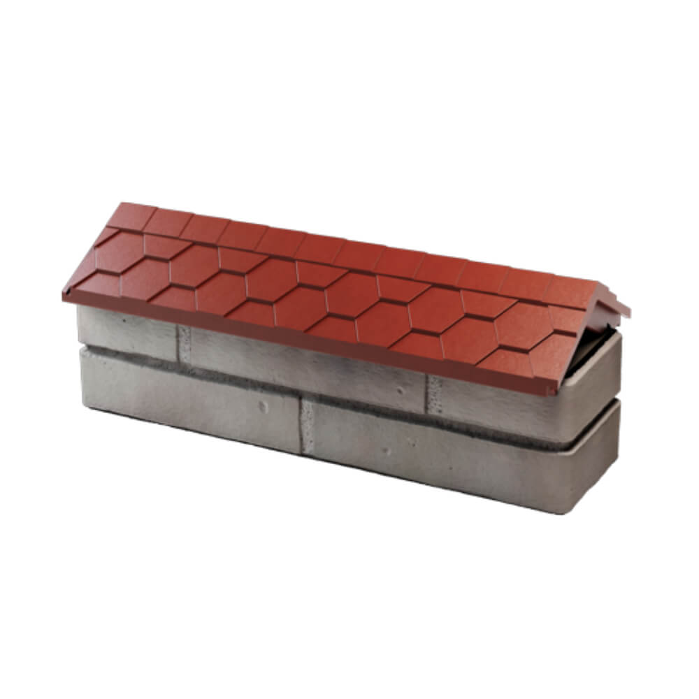 Парапет Zking Эверест Красный с посадкой на 0.5 кирпича (130мм) в Ялте фото