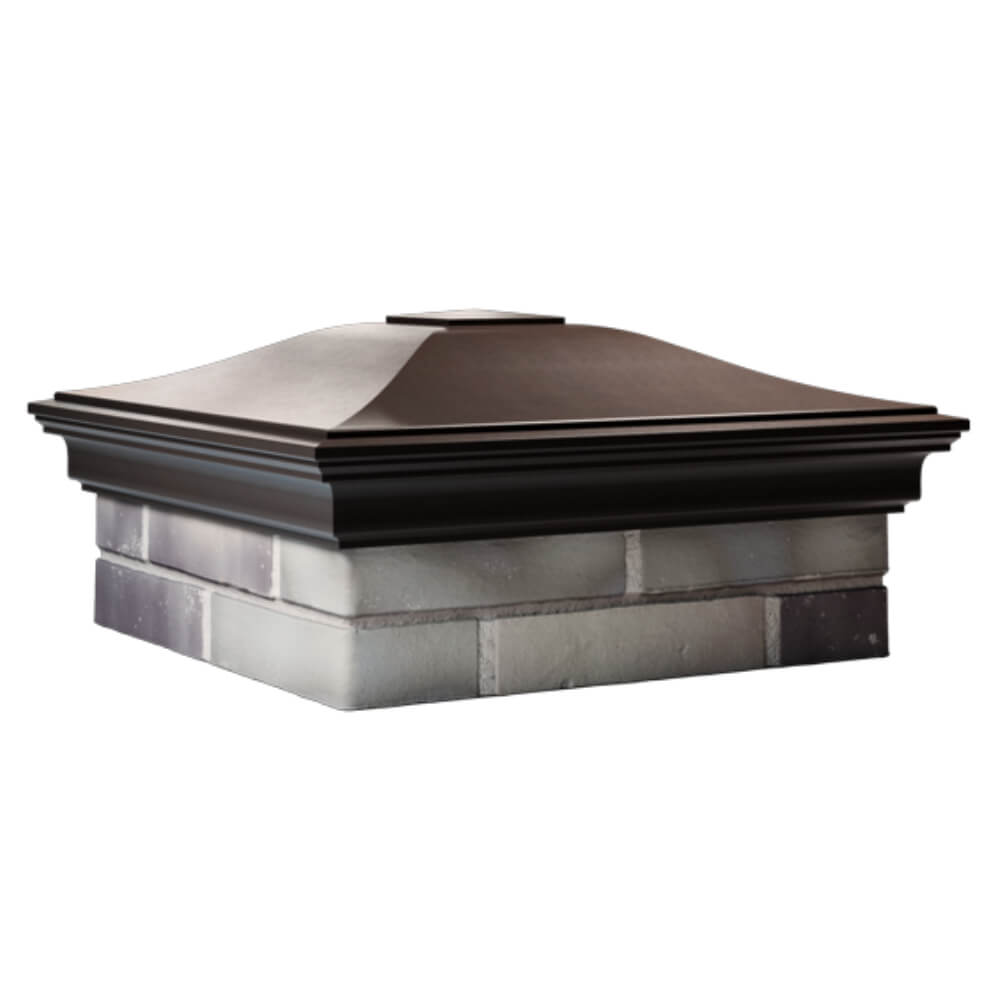 Колпак Zking Монблан Коричневый на столб 2х2 кирпича (515х515мм) в Ялте фото