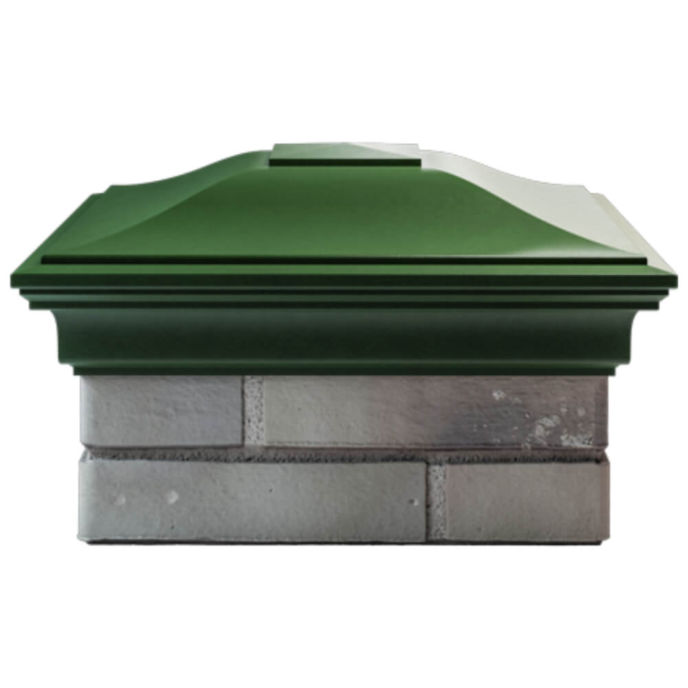 Колпак Zking Монблан Зеленый на столб 1.5х1.5 кирпича (385х385мм) Ялта фото