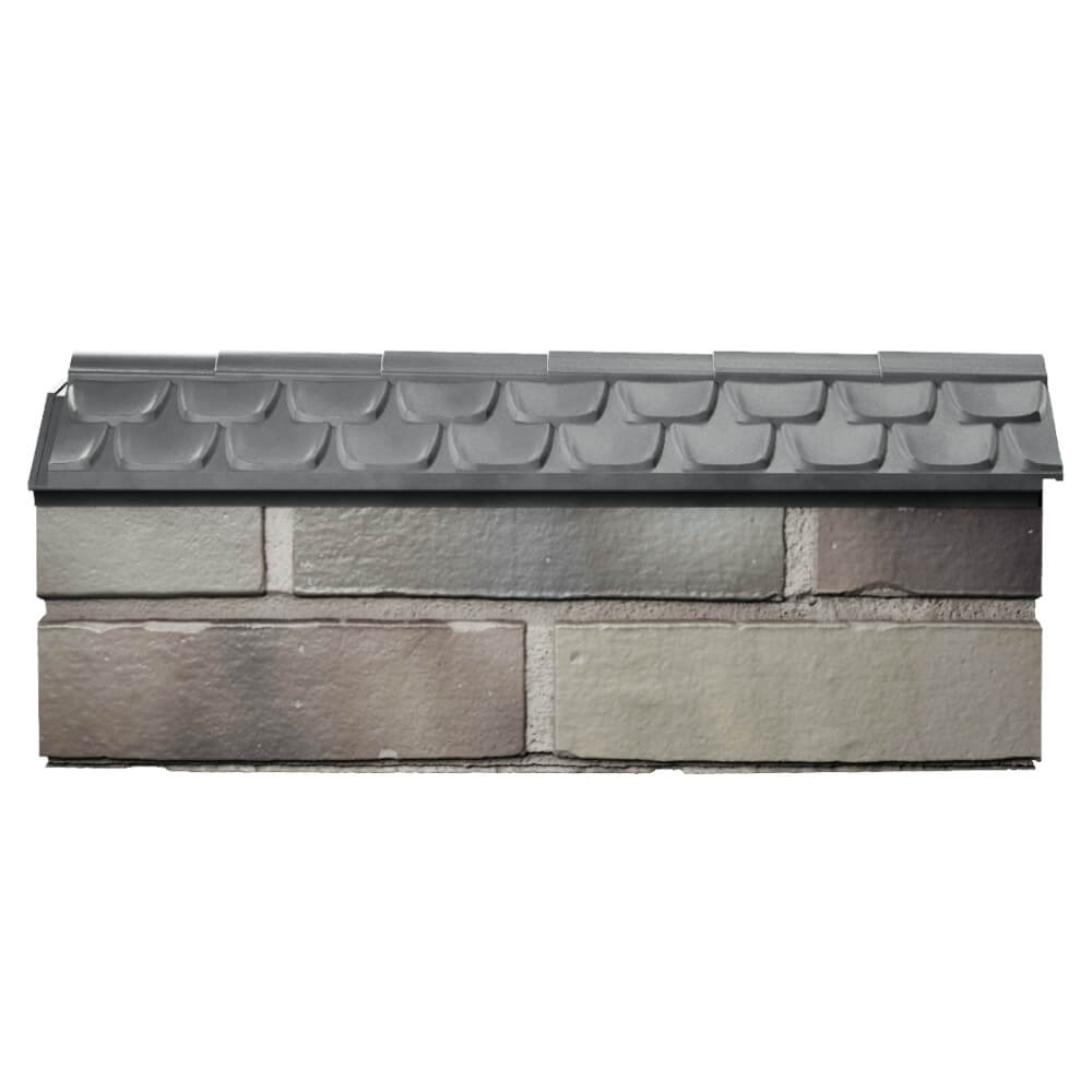 Парапет Zking Эльбрус Серый с посадкой на 0.5 кирпича (130мм) в Ялте фото