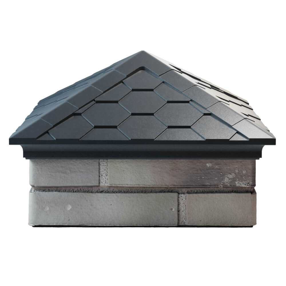 Колпак Zking Эверест Серый на столб 1.5х1.5 кирпича (390х390мм) Ялта фото