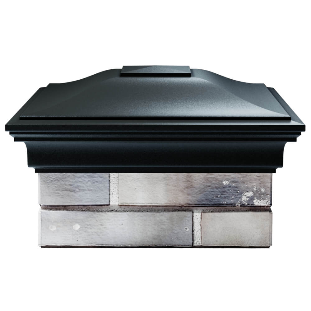 Колпак Zking Монблан Черный на столб 1.5х1.5 кирпича (385х385мм) Ялта фото