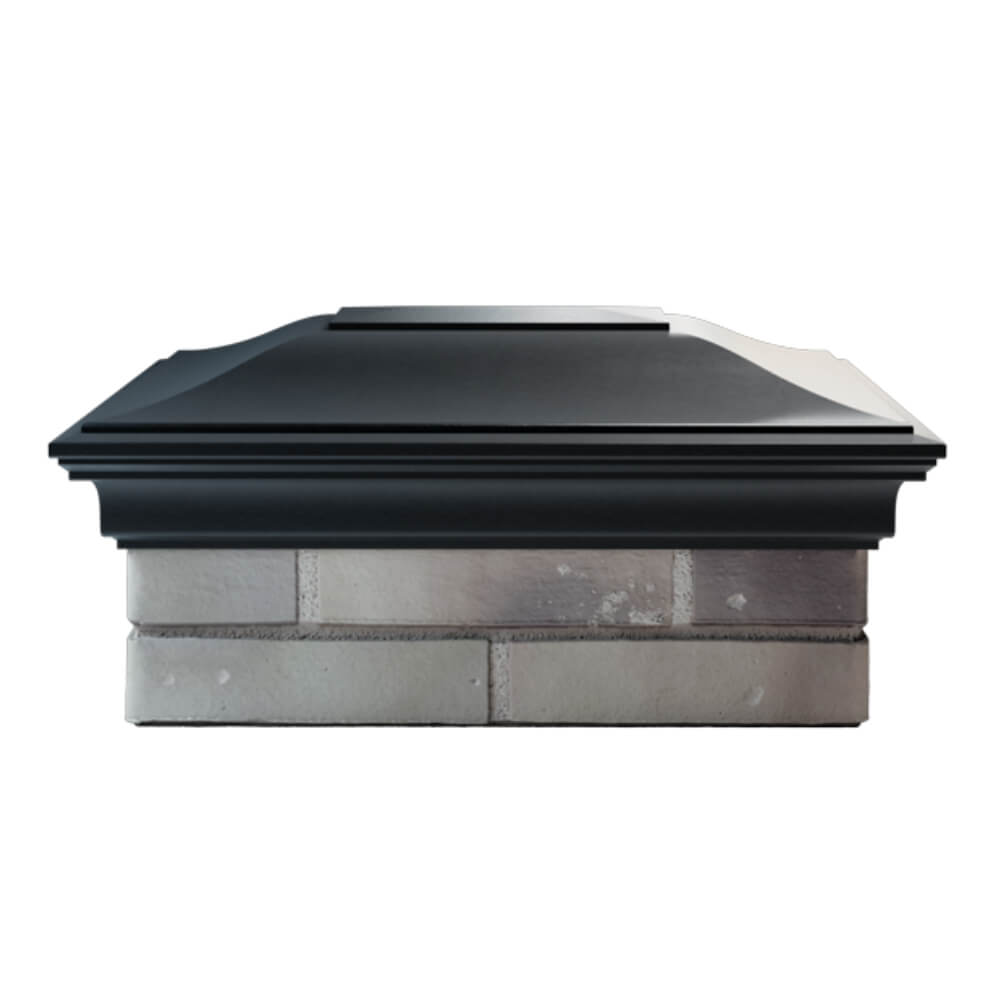 Колпак Zking Монблан Черный на столб 2х1.5 кирпича (515х385мм) в Ялте фото