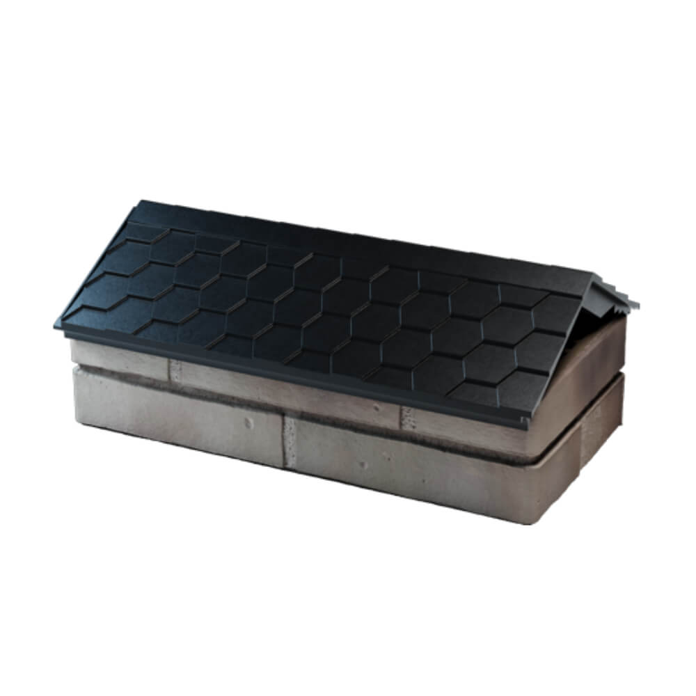 Парапет Zking Эверест Черный с посадкой на 1 кирпич (200/225/255мм) в Ялте фото