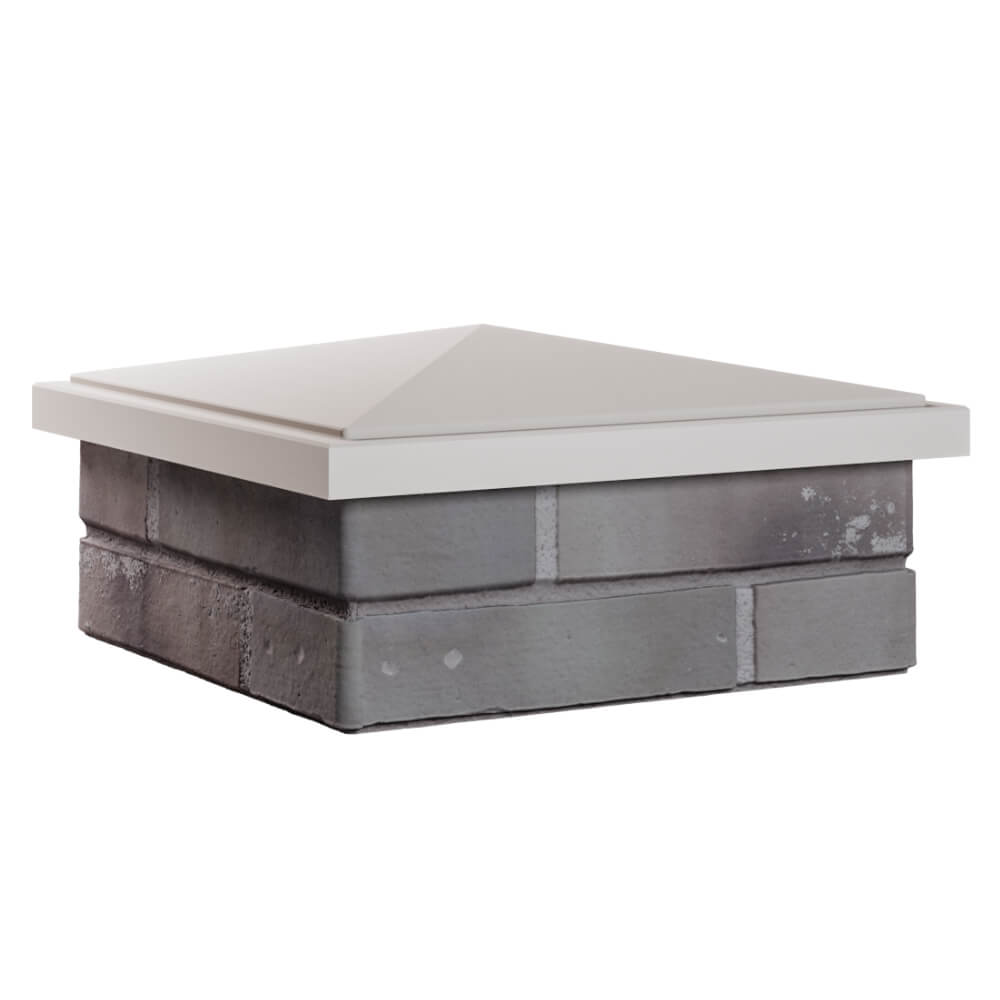 Колпак Zking БонаМоно Бежевый на столб 1.5х1.5 кирпича (385х385, 400х400мм) в Ялте фото