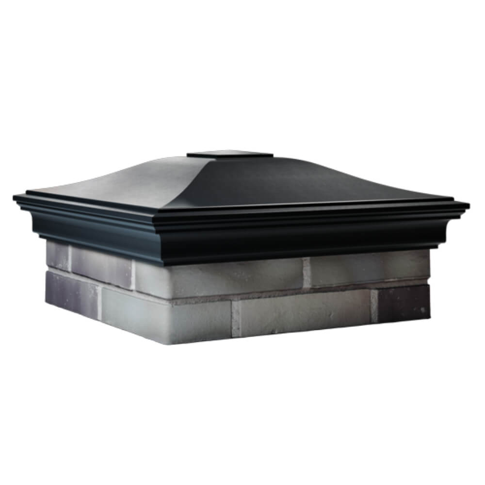 Колпак Zking Монблан Черный на столб 2х2 кирпича (515х515мм) в Ялте фото