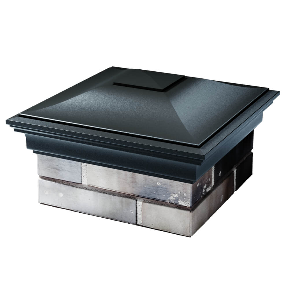 Колпак Zking Монблан Черный на столб 1.5х1.5 кирпича (385х385мм) в Ялте фото