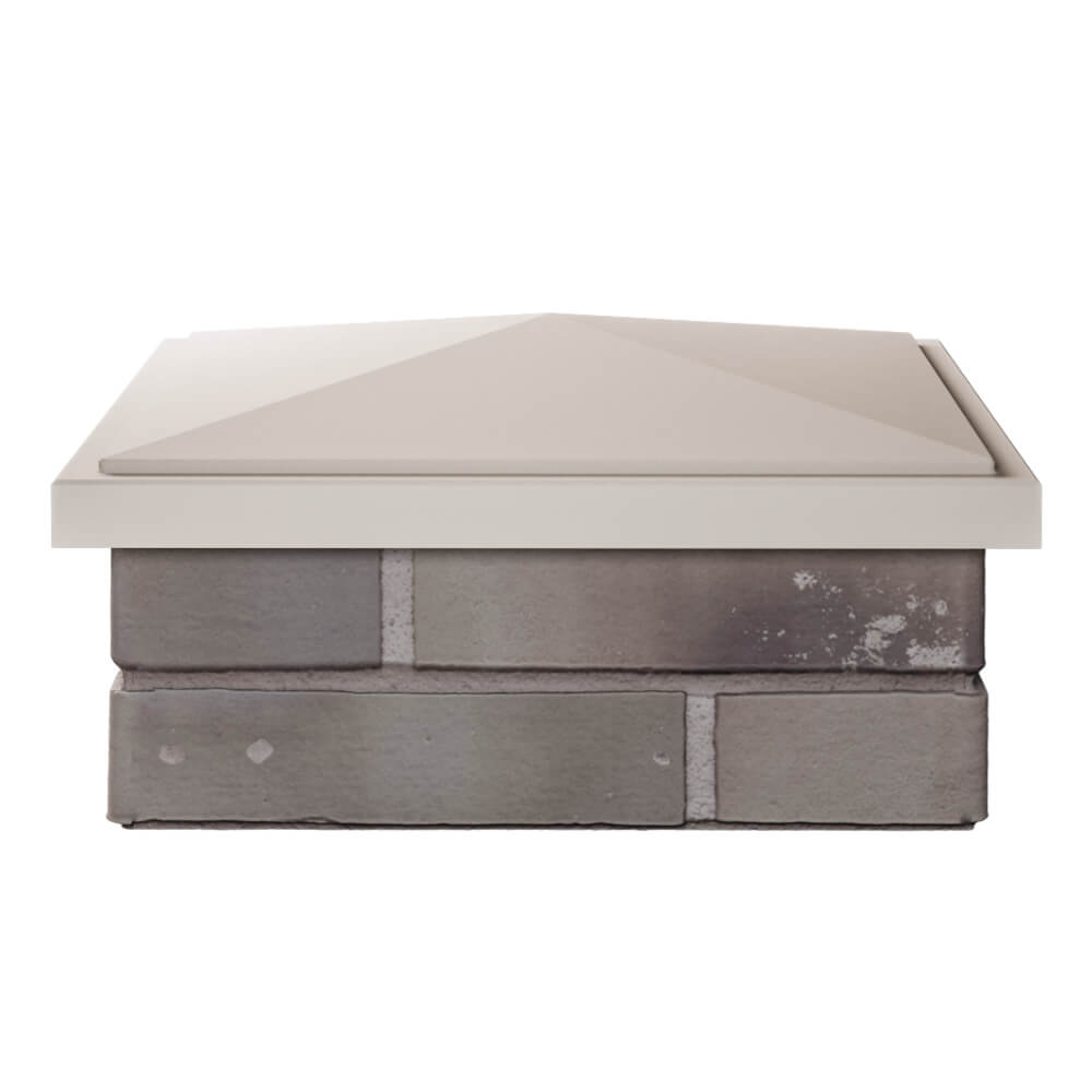 Колпак Zking БонаМоно Бежевый на столб 1.5х1.5 кирпича (385х385, 400х400мм) Ялта фото