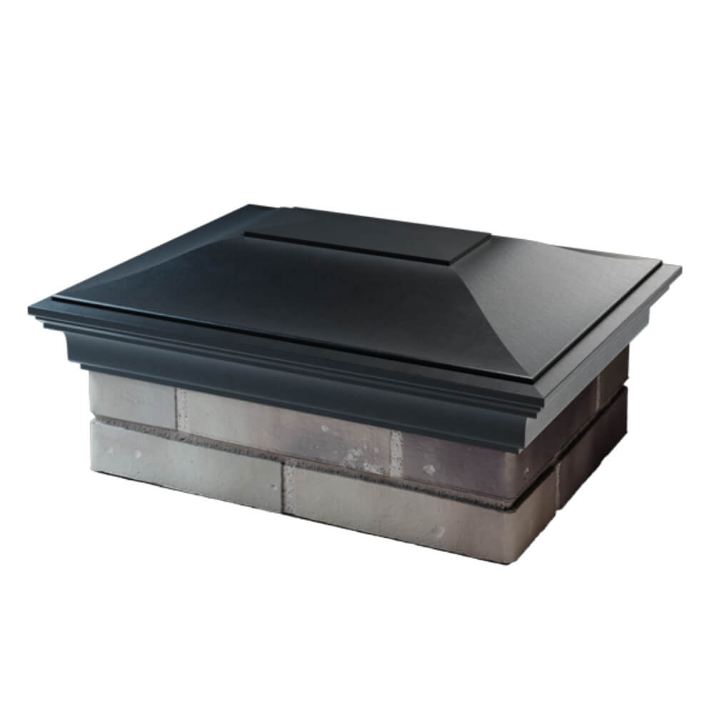 Колпак Zking Монблан Черный на столб 2х1.5 кирпича (515х385мм) в Ялте фото