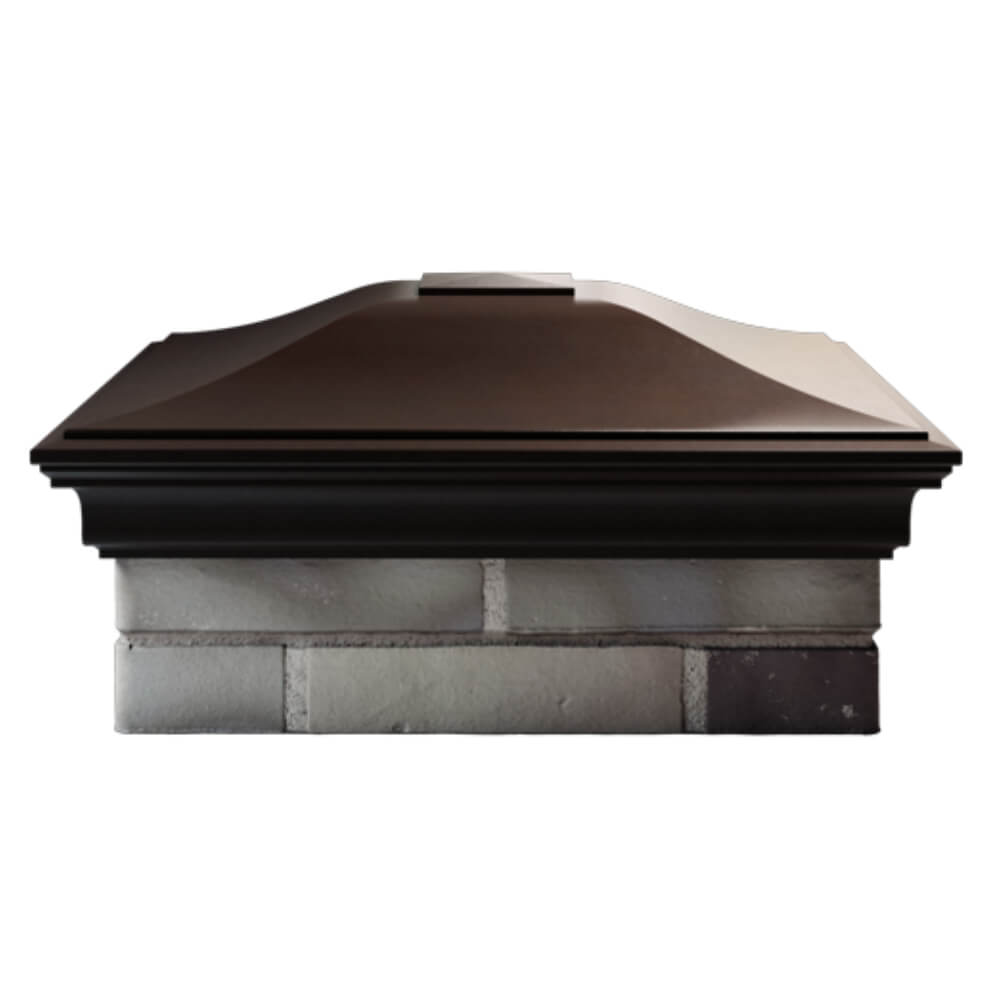 Колпак Zking Монблан Коричневый на столб 2х2 кирпича (515х515мм) в Ялте фото