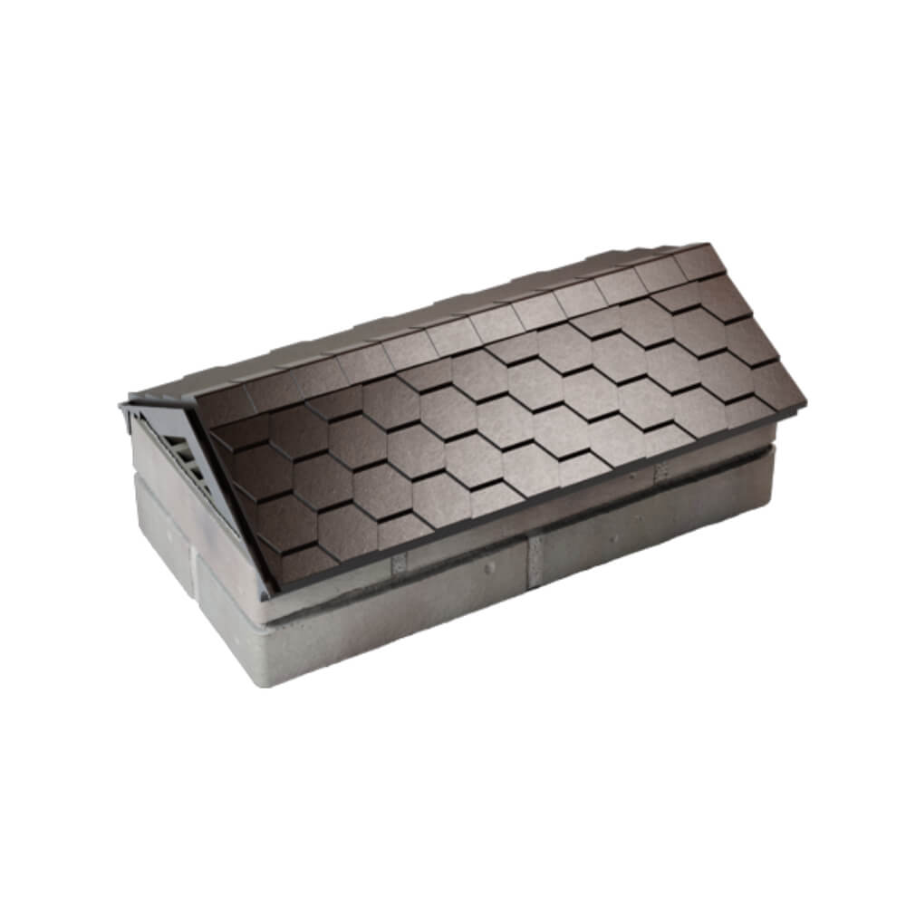 Парапет Zking Эверест Коричневый с посадкой на 1 кирпич (200/225/255мм) в Ялте фото