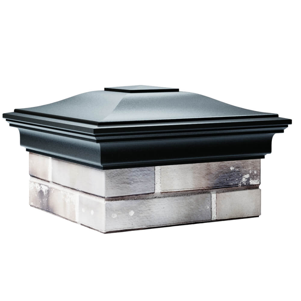 Колпак Zking Монблан Черный на столб 1.5х1.5 кирпича (385х385мм) в Ялте фото