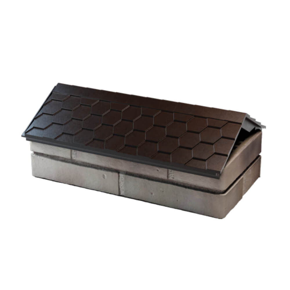 Парапет Zking Эверест Коричневый с посадкой на 1 кирпич (200/225/255мм) в Ялте фото