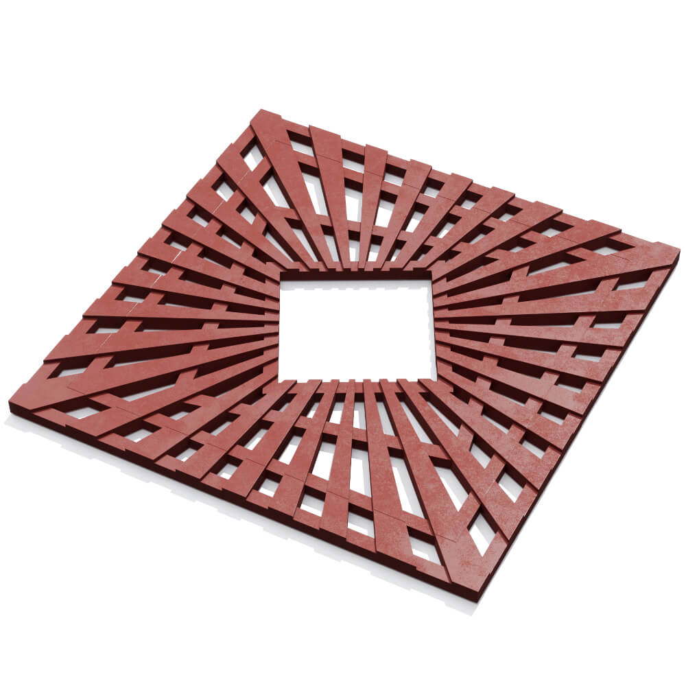 Приствольная решетка для дерева ZKING ATMOSPHERE 1.2х1.2м Красная в Ялте фото