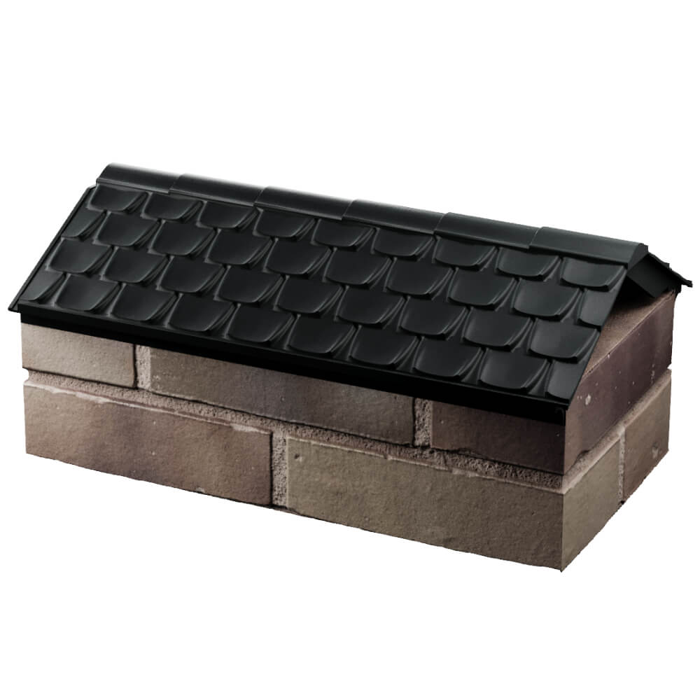 Парапет Zking Эльбрус Черный с посадкой на 1 кирпич (255мм) в Ялте фото