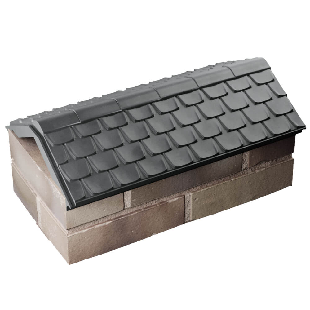 Парапет Zking Эльбрус Серый с посадкой на 1 кирпич (255мм) в Ялте фото