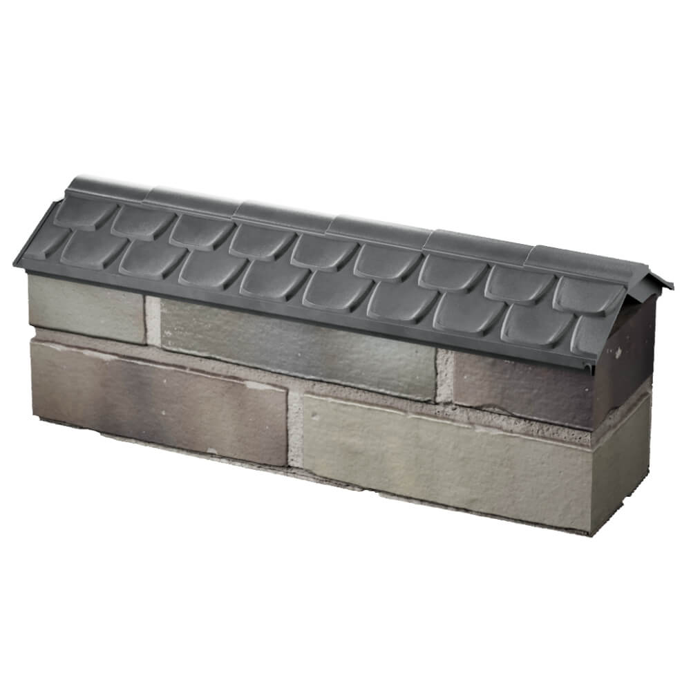 Парапет Zking Эльбрус Серый с посадкой на 0.5 кирпича (130мм) в Ялте фото