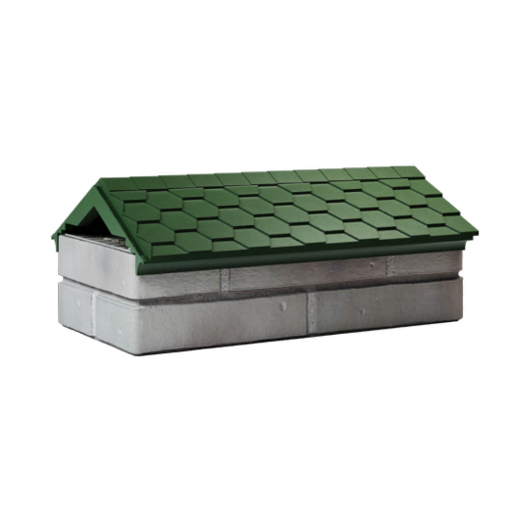 Парапет Zking Эверест Зеленый с посадкой на 1 кирпич (200/225/255мм) Ялта фото