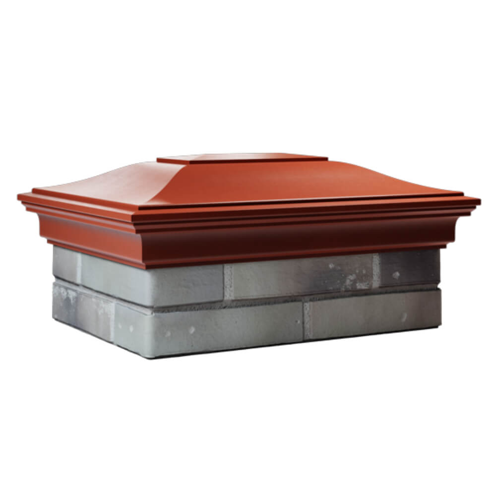 Колпак Zking Монблан Красный на столб 2х1.5 кирпича (515х385мм) в Ялте фото