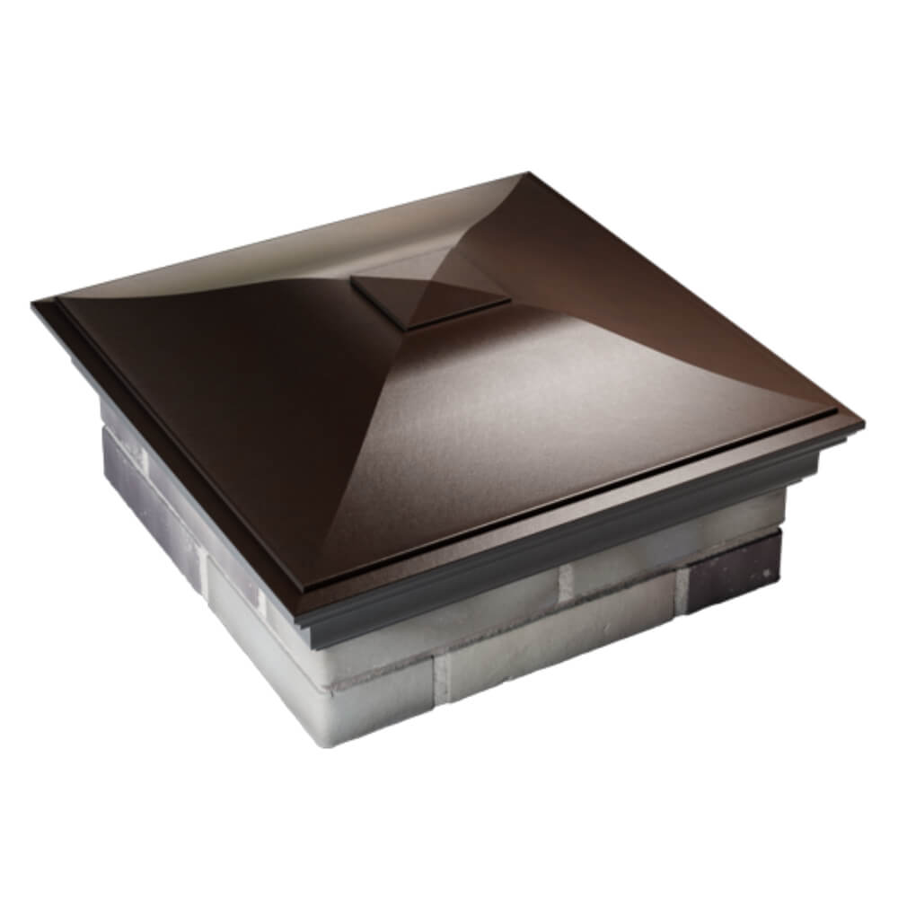 Колпак Zking Монблан Коричневый на столб 2х2 кирпича (515х515мм) Ялта фото