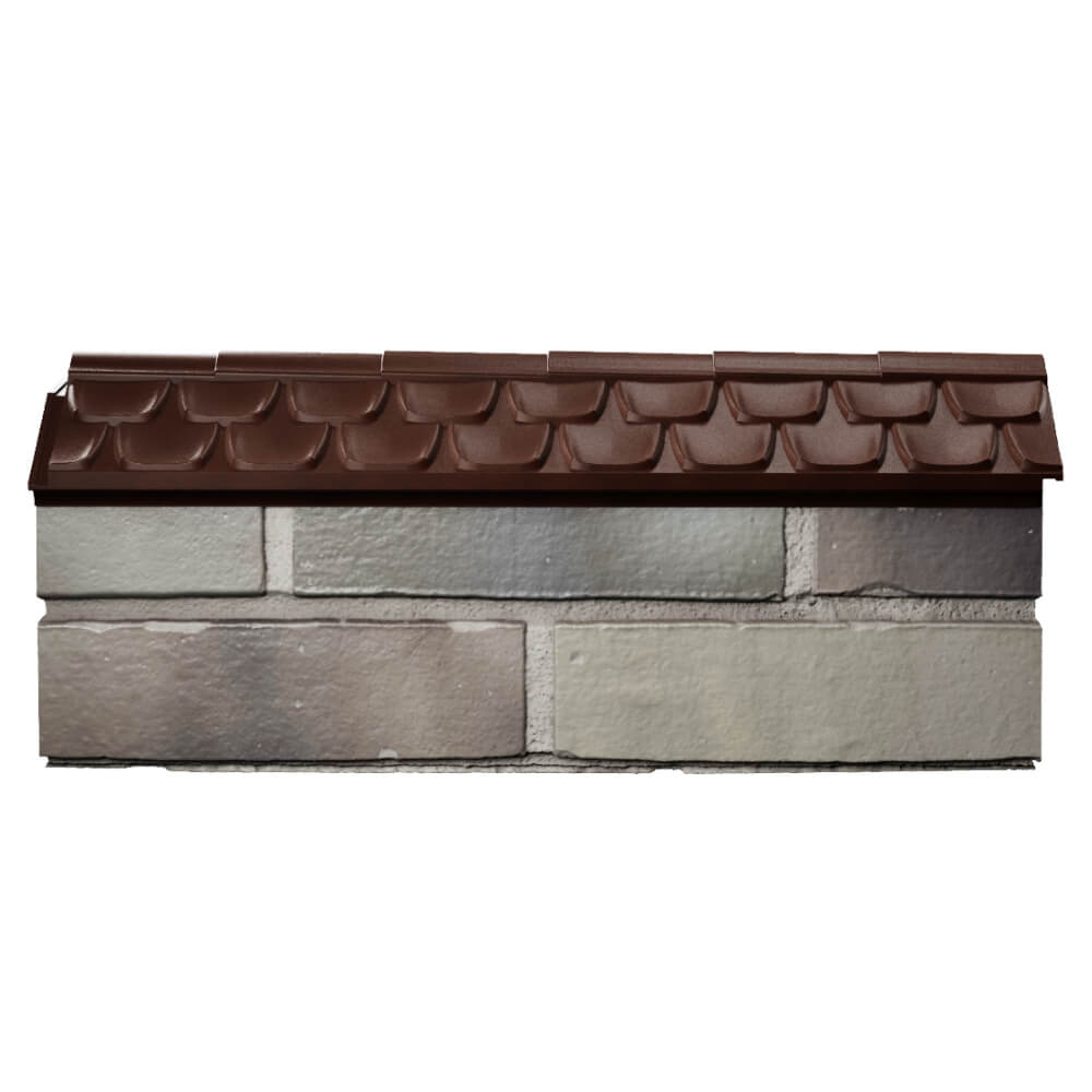 Парапет Zking Эльбрус Коричневый с посадкой на 0.5 кирпича (130мм) в Ялте фото