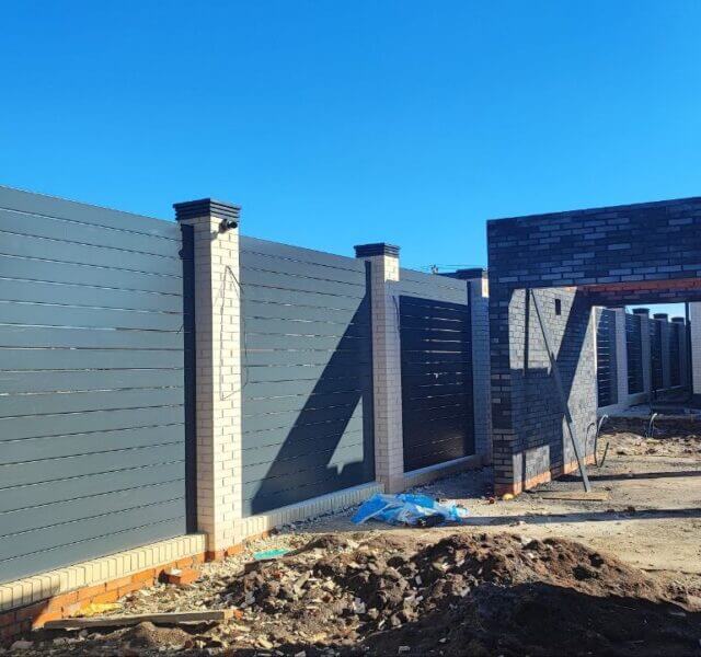 Колпак Zking Бона ХайТек Серый на столб 1.5х1.5 кирпича (385х385мм) в Ялте фото