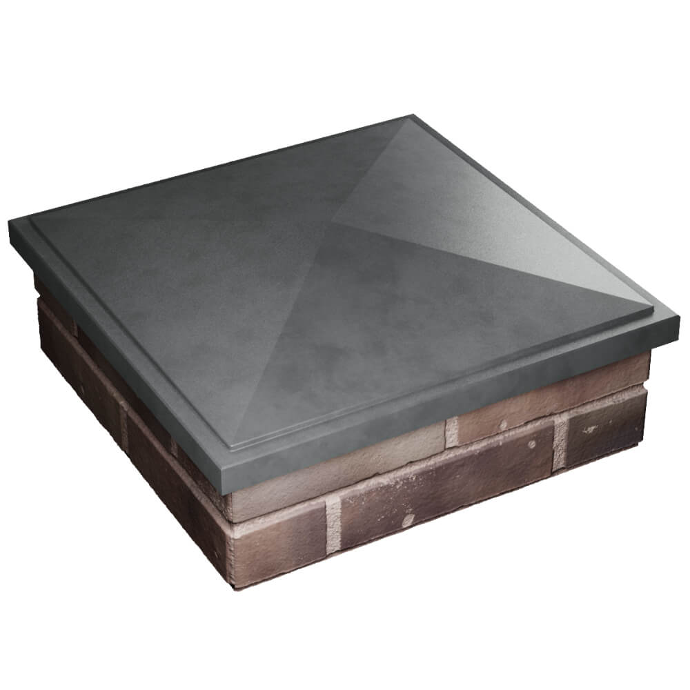 Колпак Zking БонаМоно Серый на столб 2х2 кирпича (515х515, 530х530мм) в Ялте фото