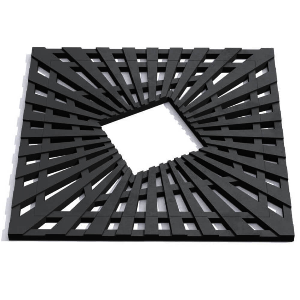 Приствольная решетка для дерева ZKING ATMOSPHERE 1.2х1.2м Черная Ялта фото