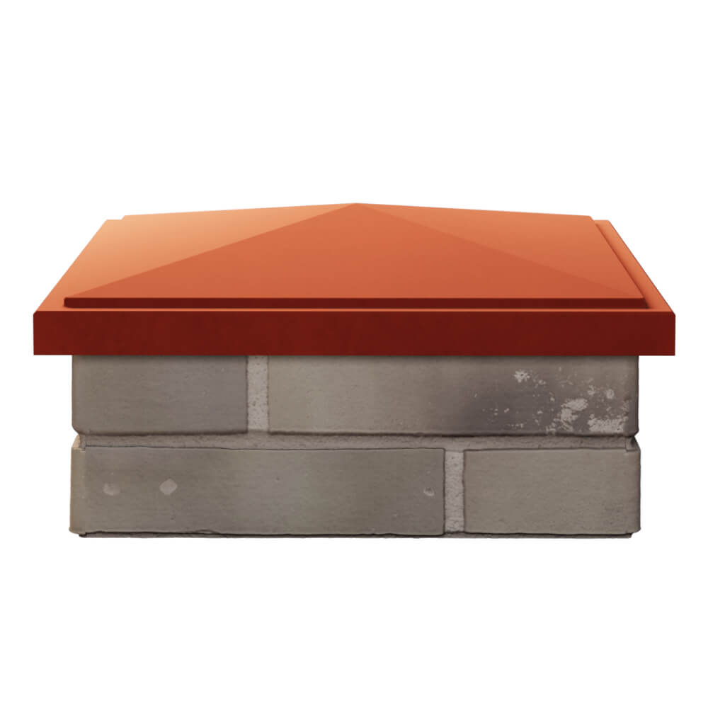 Колпак Zking БонаМоно Красный на столб 1.5х1.5 кирпича (385х385, 400х400мм) Ялта фото