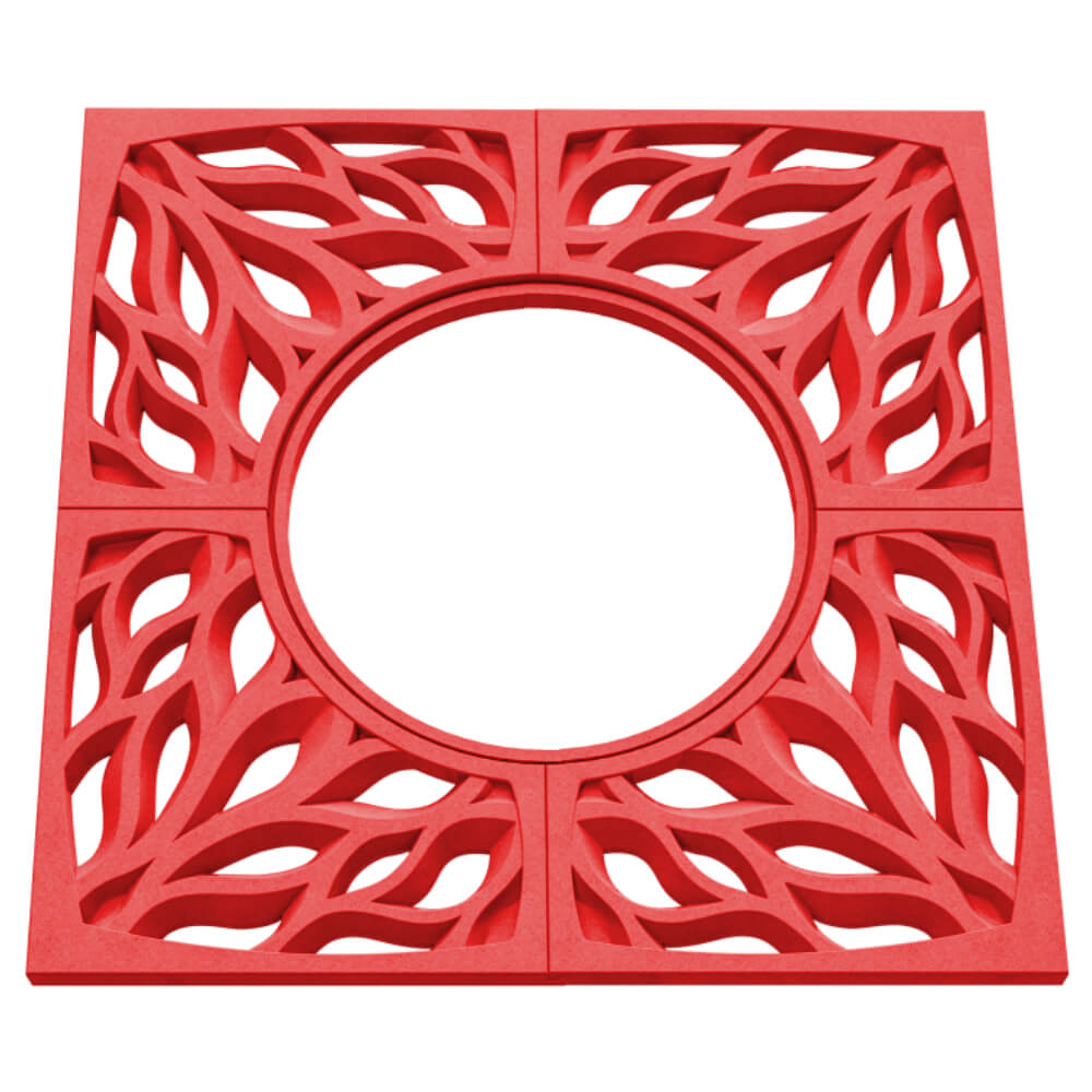 Приствольная решетка для дерева ZKING CRUST 1.2х1.2м Красная в Ялте фото