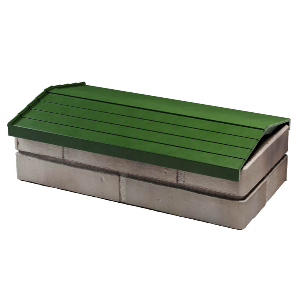 Парапет Zking Бона ХайТек Зеленый с посадкой на 1 кирпич (200/225/255мм) в Ялте фото