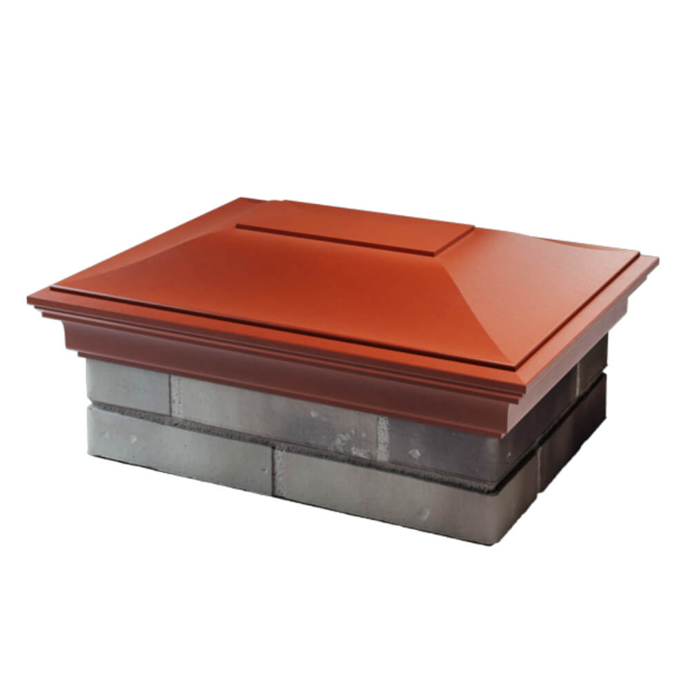 Колпак Zking Монблан Красный на столб 2х1.5 кирпича (515х385мм) в Ялте фото