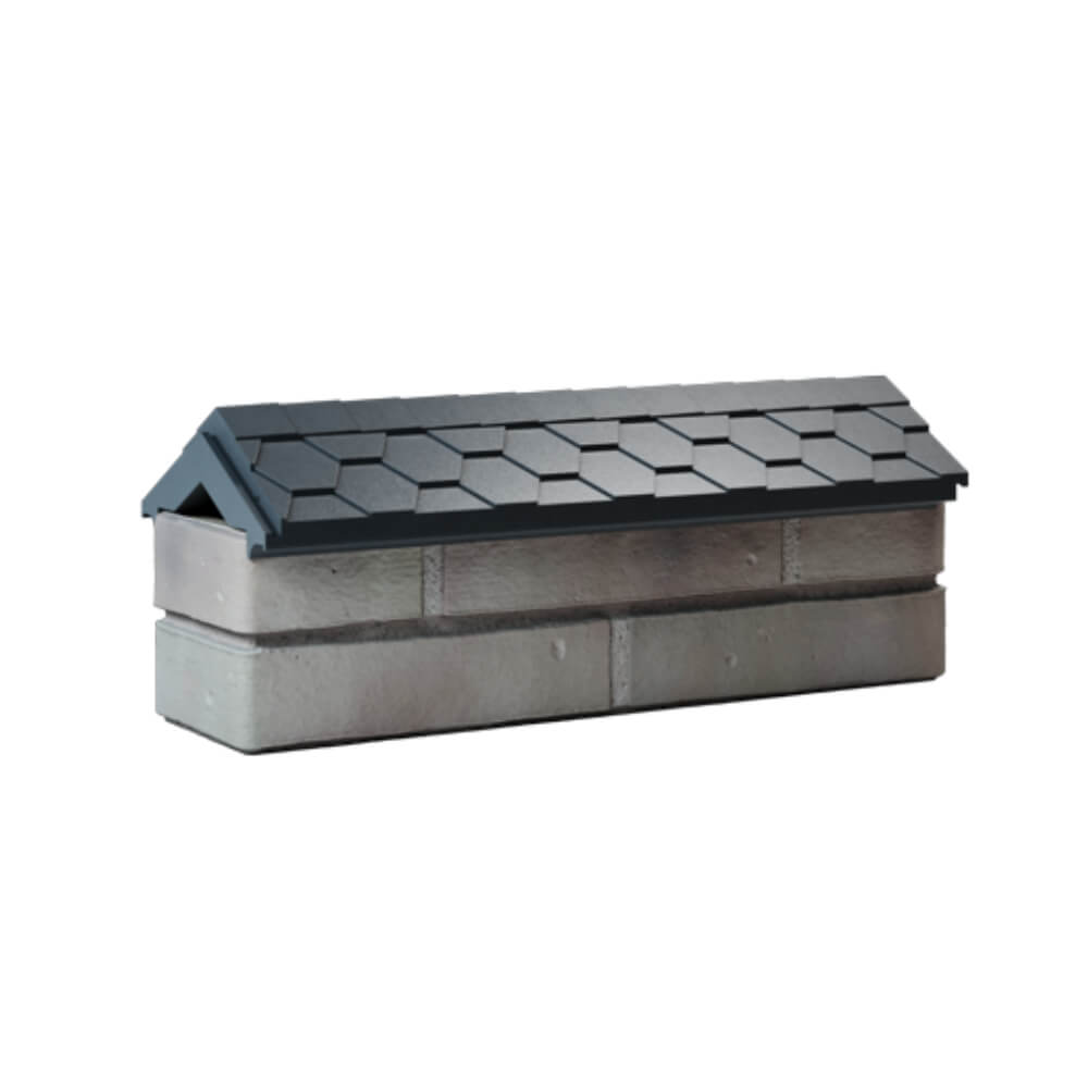 Парапет Zking Эверест Серый с посадкой на 0.5 кирпича (130мм) Ялта фото