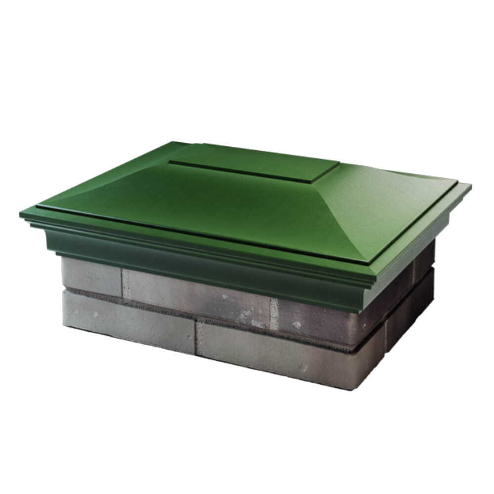 Колпак Zking Монблан Зеленый на столб 2х1.5 кирпича (515х385мм) в Ялте фото