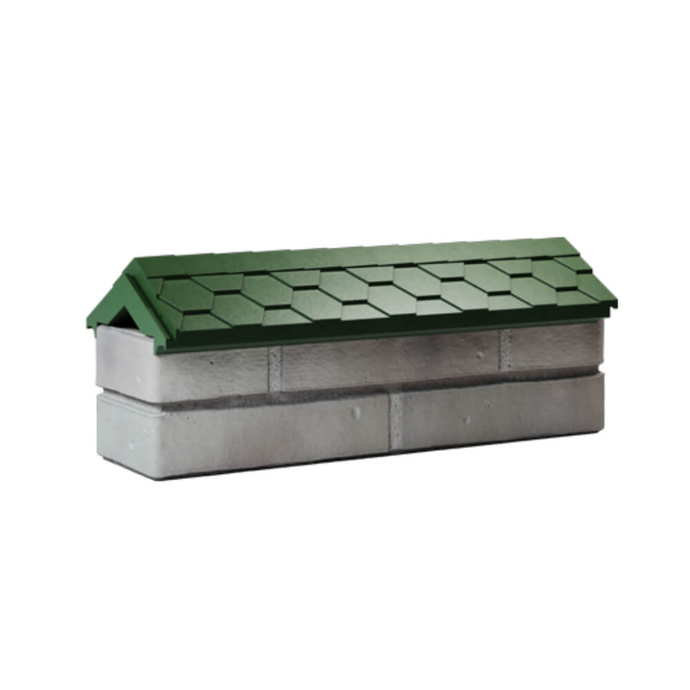 Парапет Zking Эверест Зеленый с посадкой на 0.5 кирпича (130мм) Ялта фото