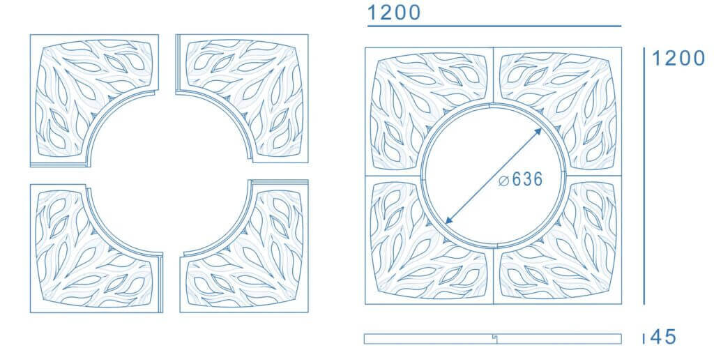 Приствольная решетка для дерева ZKING CRUST 1.2х1.2м Черная в Ялте фото
