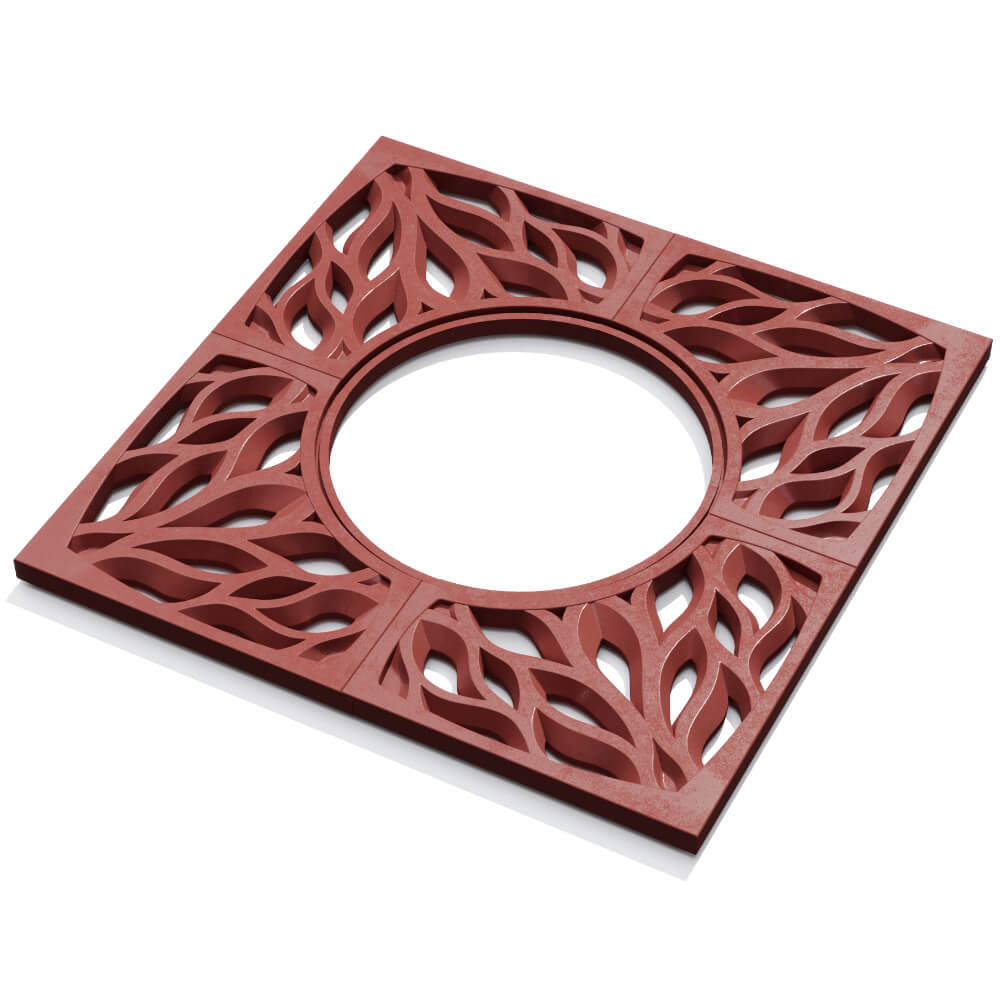 Приствольная решетка для дерева ZKING CRUST 1.2х1.2м Красная в Ялте фото